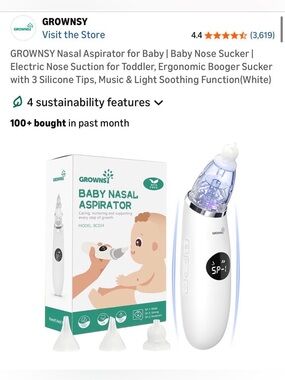 Grownsy Baby Nasal Aspirator
